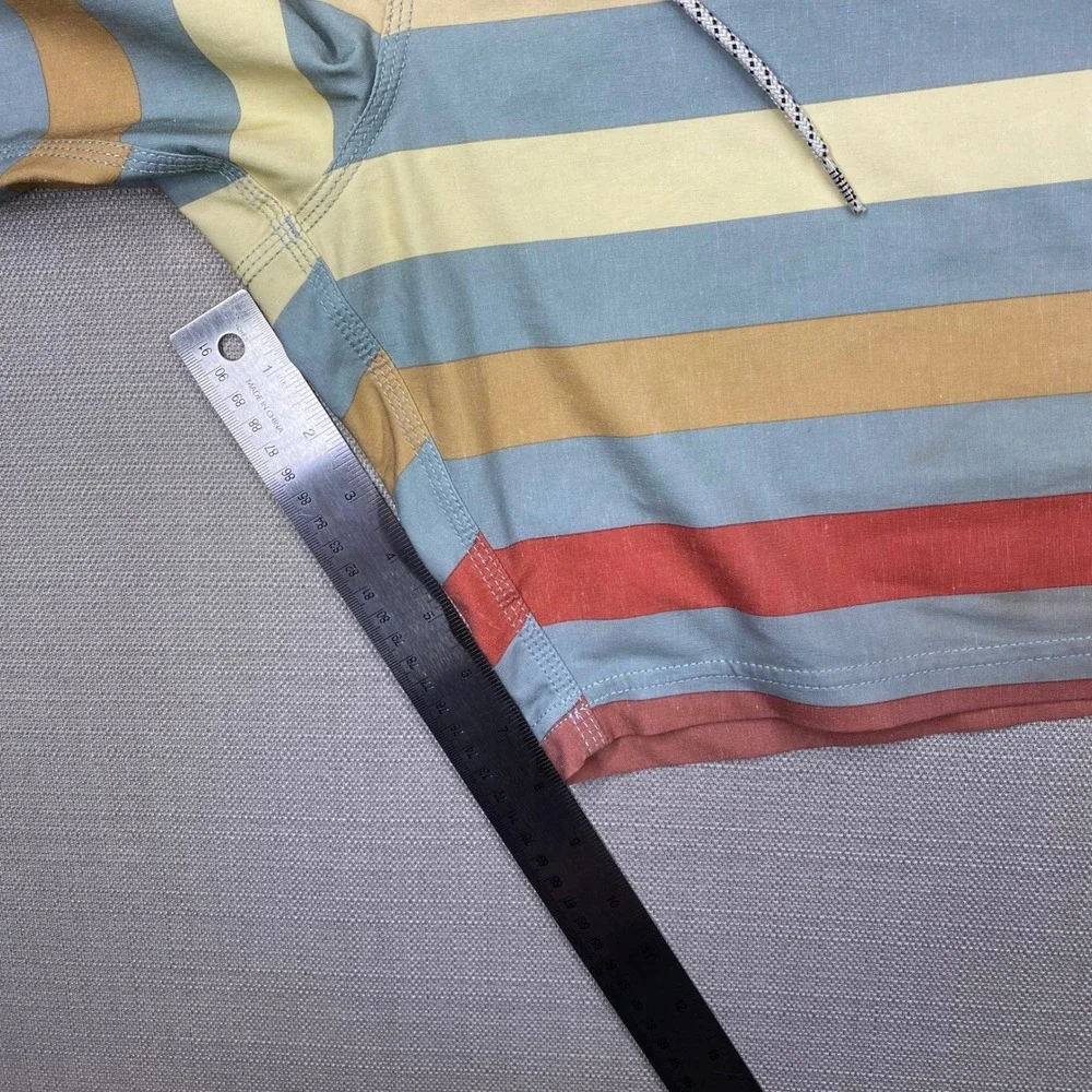 Vissla Mens Striped Board Shorts Size 38 Surf Trunks Multi w/ Pocket
